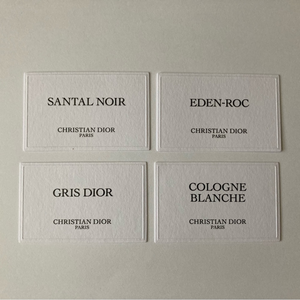 4 Dior Privee Promo Paper Card Christian Dior Cards Art Craft Collectible Lot